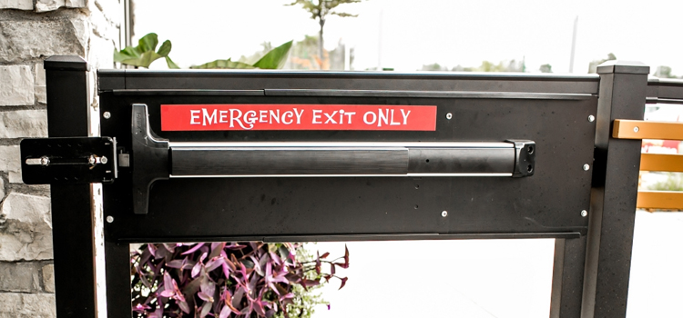 emergency push bar installation in Cooper City